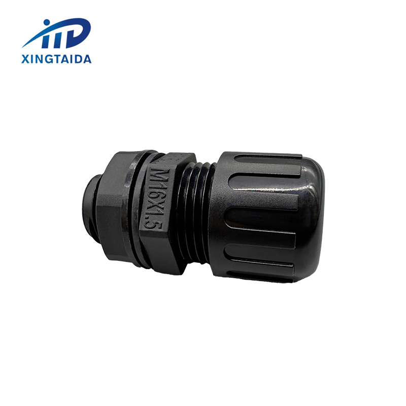 Fixing Head Connector Nylon Powerful Corrugated Pipe Fittings AD13 Plastic Wire Gland Waterproof Shenzhen IP68 ROHS Nylon Plug