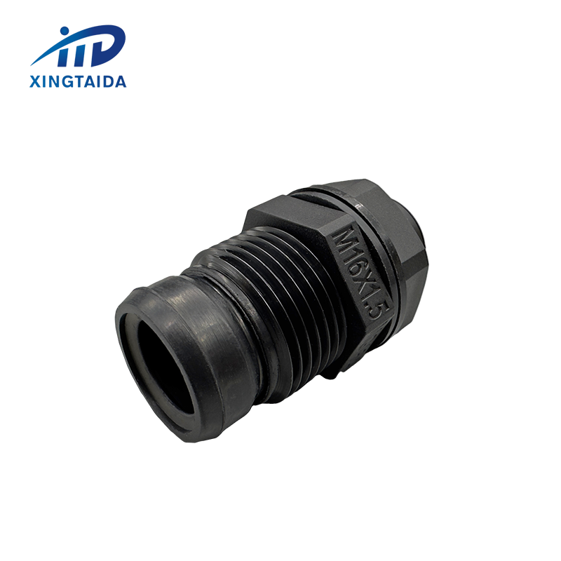 Fixing Head Connector Nylon Powerful Corrugated Pipe Fittings AD13 Plastic Wire Gland Waterproof Shenzhen IP68 ROHS Nylon Plug