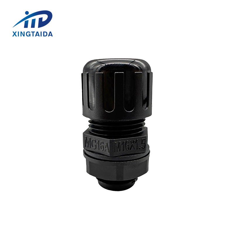 Fixing Head Connector Nylon Powerful Corrugated Pipe Fittings AD13 Plastic Wire Gland Waterproof Shenzhen IP68 ROHS Nylon Plug