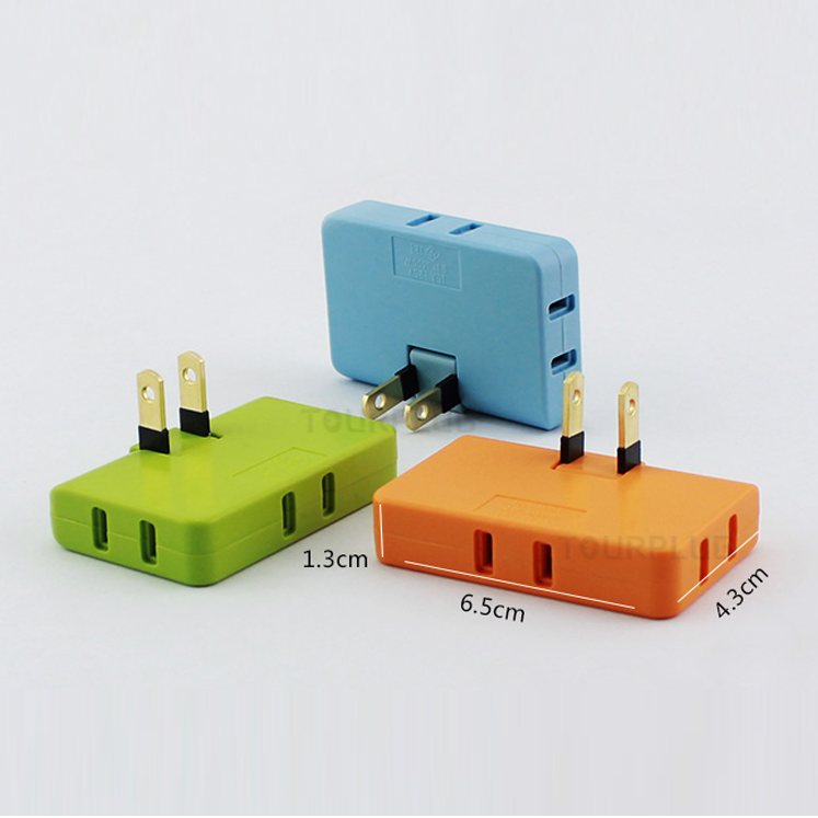 EU US Plug Rotatable Socket 3in1 Converter One in ThreeUS to EU US 180 Degree Extension Outlet Travel Adapter