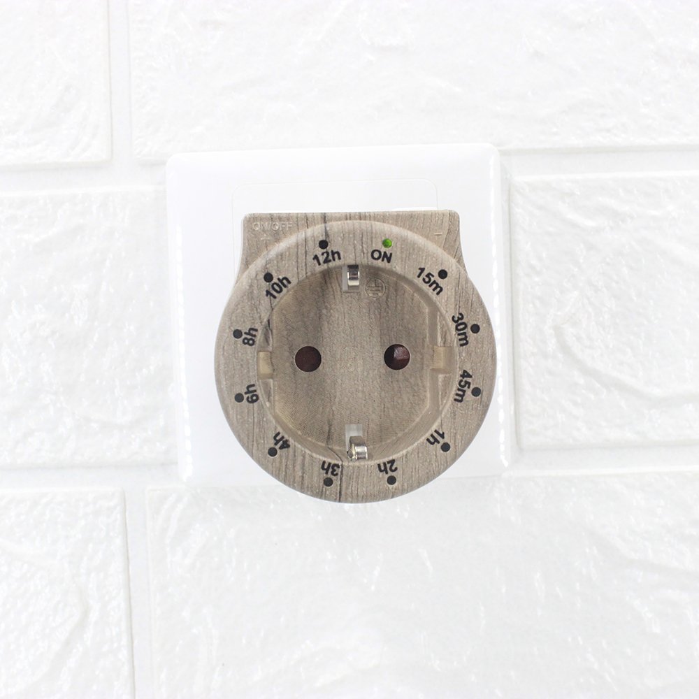 2024 EU 12 Hours CountdownTimer Single Outlet Plug Switch Timer Socket