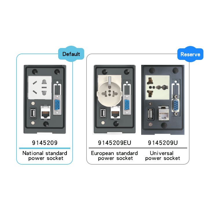 Factory Waterproof Plastic boxes with electrical sockets and switches usb power socket as murr