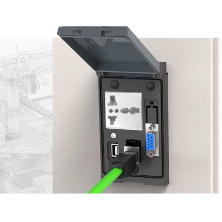 Factory Waterproof Plastic boxes with electrical sockets and switches usb power socket as murr