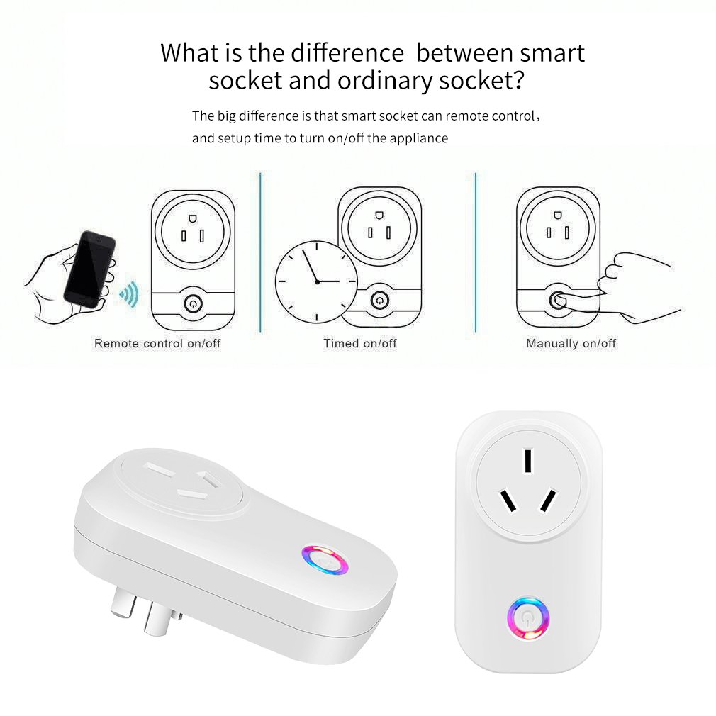 Tuya AU Australia Smart Wifi Plug Socket Work With Alexa & Google Home