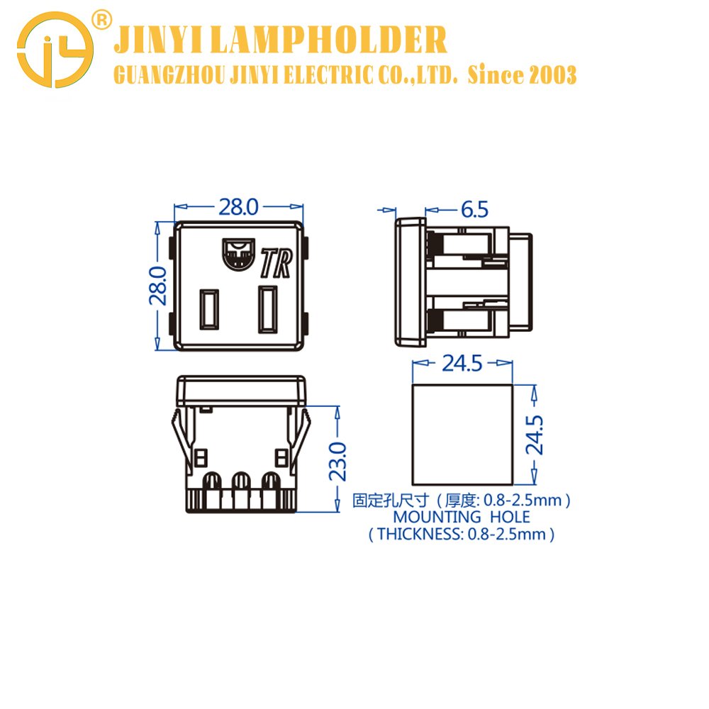 factory price Smart power socket plug butt plug 15A 125V NEMA 5-15R US Socket for PCB design lampe anal plug