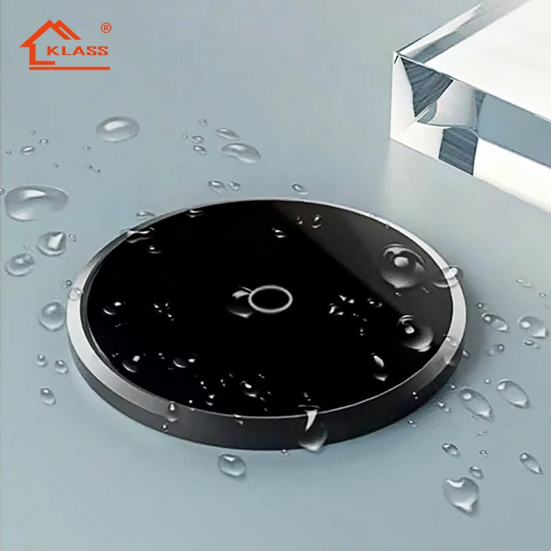 KLASS Customized silver hidden motorized lifting pop up desk plug socket for kitchen countertop up and down lifting socket
