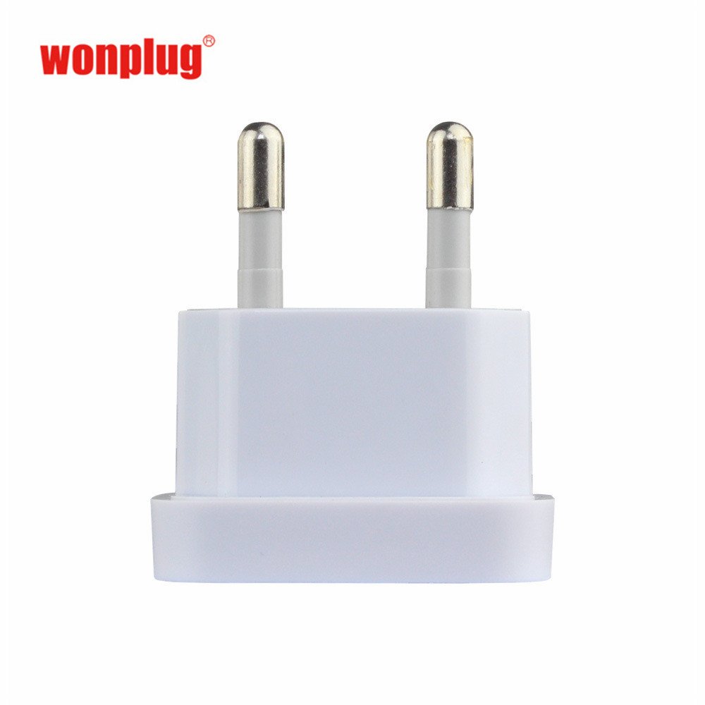 4.0/4.8 Eu travel adapter plug 6A American to European plug adapter converter 2 pin Eu Wall Power Plug