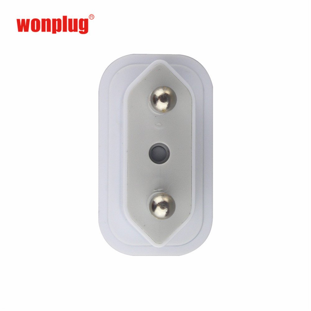 4.0/4.8 Eu travel adapter plug 6A American to European plug adapter converter 2 pin Eu Wall Power Plug