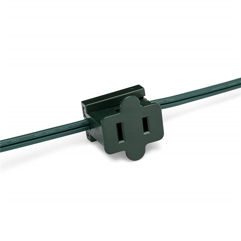 125V SPT-2 Female Inline Vampire Gilbert Zip Plug 100 Pack