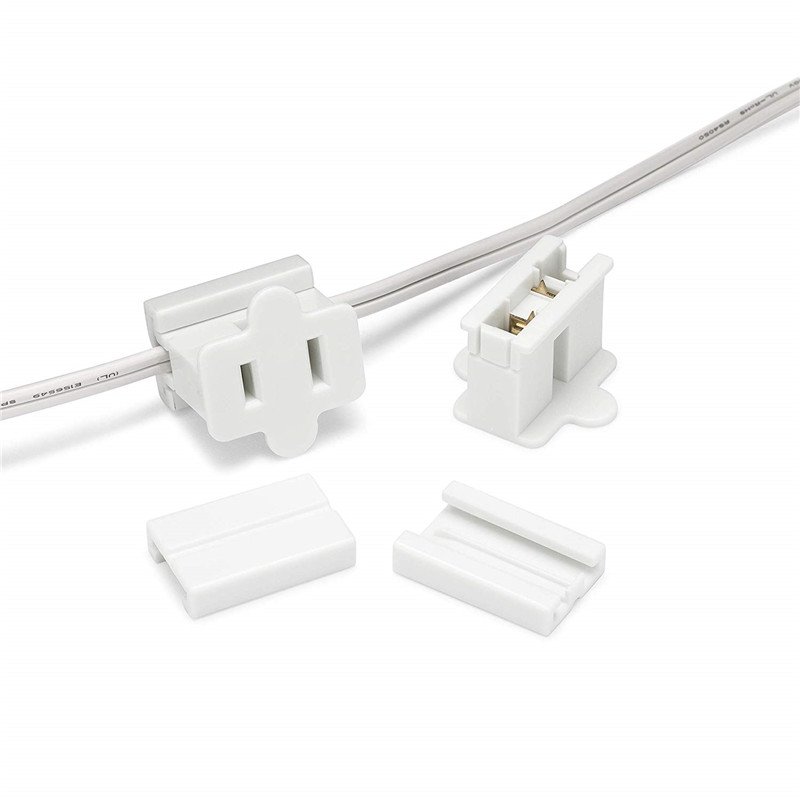 125V SPT-2 Female Inline Vampire Gilbert Zip Plug 100 Pack