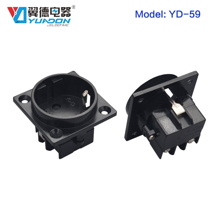SEMKO certificate Schuko Korea Germany electrical power socket plug outlet with protection YD-59 16A/250V