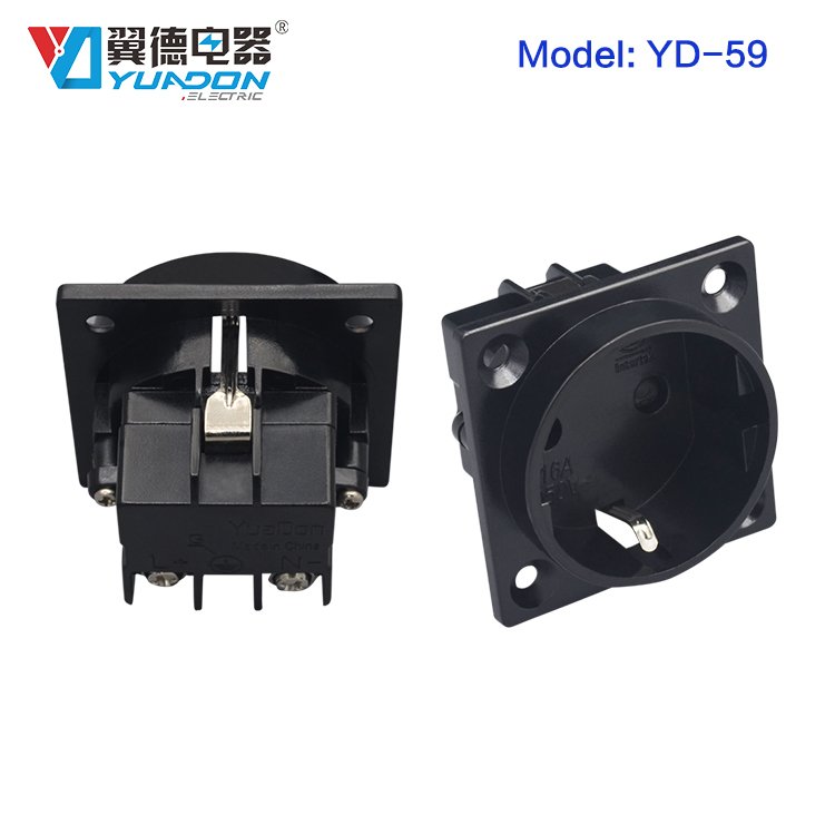 SEMKO certificate Schuko Korea Germany electrical power socket plug outlet with protection YD-59 16A/250V
