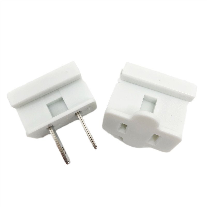 125V 6AMP Female 8AMP Male Vampire Plug SPT1 SPT2 Zip Plug for Extension Cords Outdoor Lighting Lamp Plugs