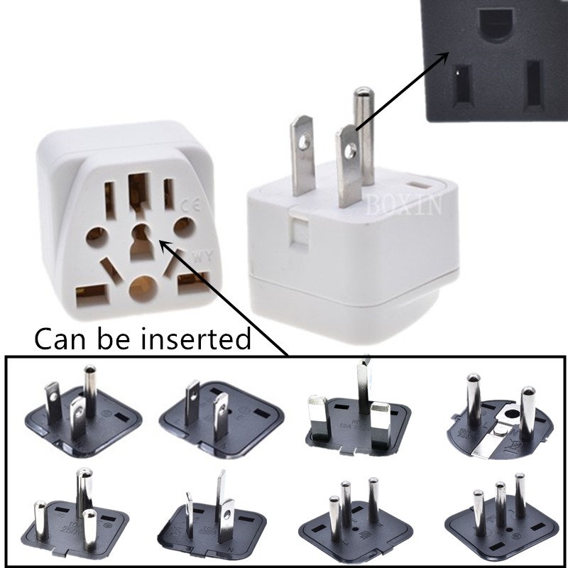 UK/US/SA/EU universal to US travel plug adapter supply CE Certification American To Multi-function Power Conversion Socket