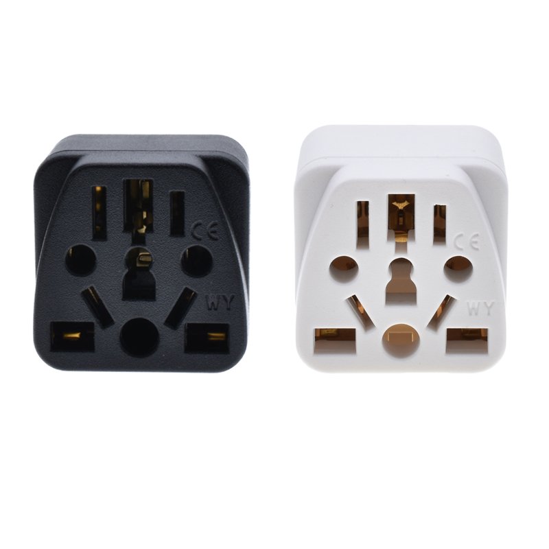 NEW universal to US plug adapter Type B 2 pins 10A 250V EU USA AU UK multifunction international travel conversion plug Japan
