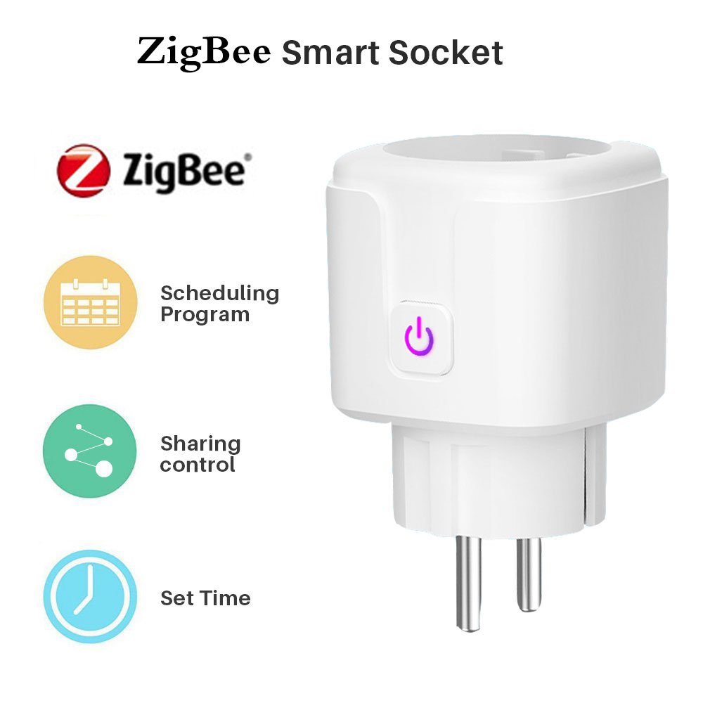 Hot Selling Mini Wifi Tuya Smart Plug EU Standard Energy Monitoring Wireless Wall Switch Sockets Alexa Google supported Outlet