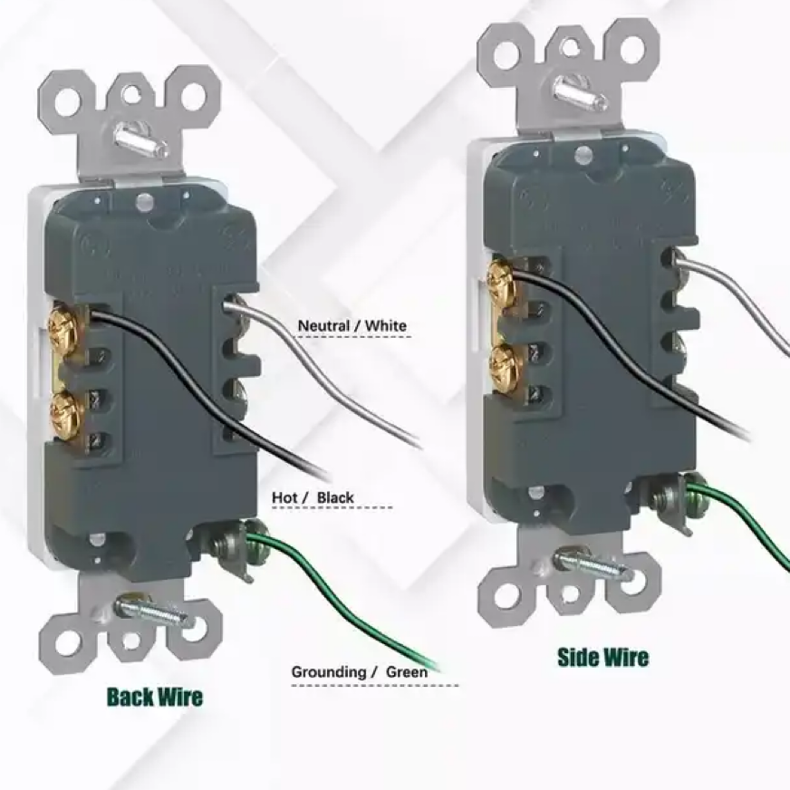 UL Certified TR1107-US GFCI Receptacles NEMA 5-15R 15A 125 V Decorative Duplex Electrical Outlets With Tamper Resistant Plug