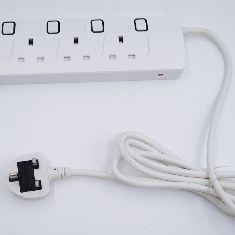 Hot Selling Fast Charger Electrical Power Strip 5 Way Plug Adapter Uk Type Smart Home Switch And Socket