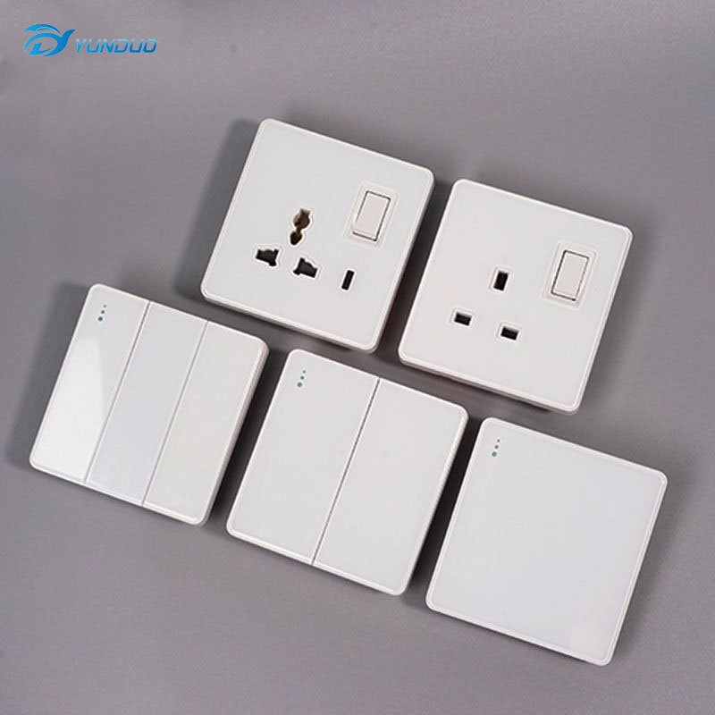 Black Universal Wall USB C Socket 10W 2port USB Plug Adapter Outlet Wall mounted Eu 220V Electrical Power Socket