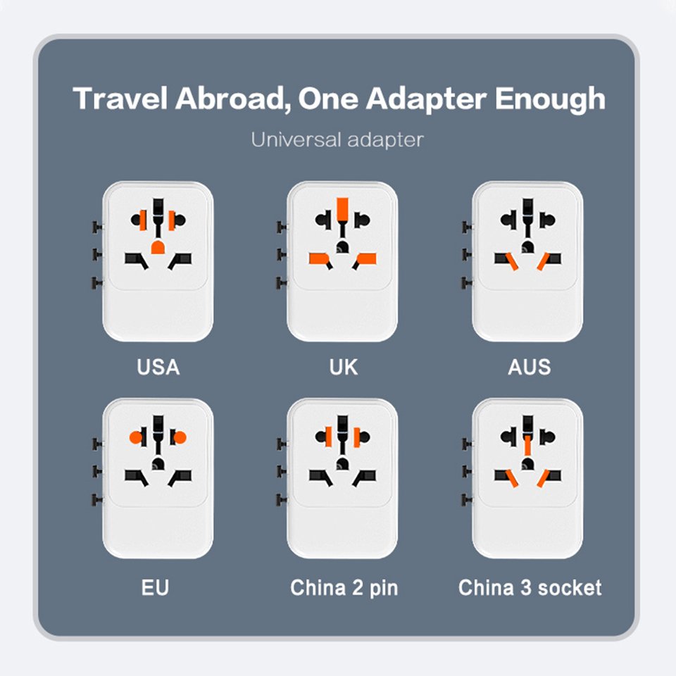 Worldplug International Electrical Usb Charger Travel Adaptor Plug Socket Universal Travel Adapter With Type-C