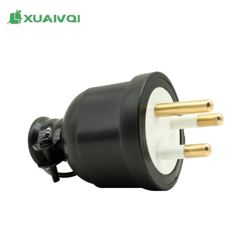Popular Mini Universal Adaptor Plug 3 Pin 16A Black Power Plug for Thailand Market