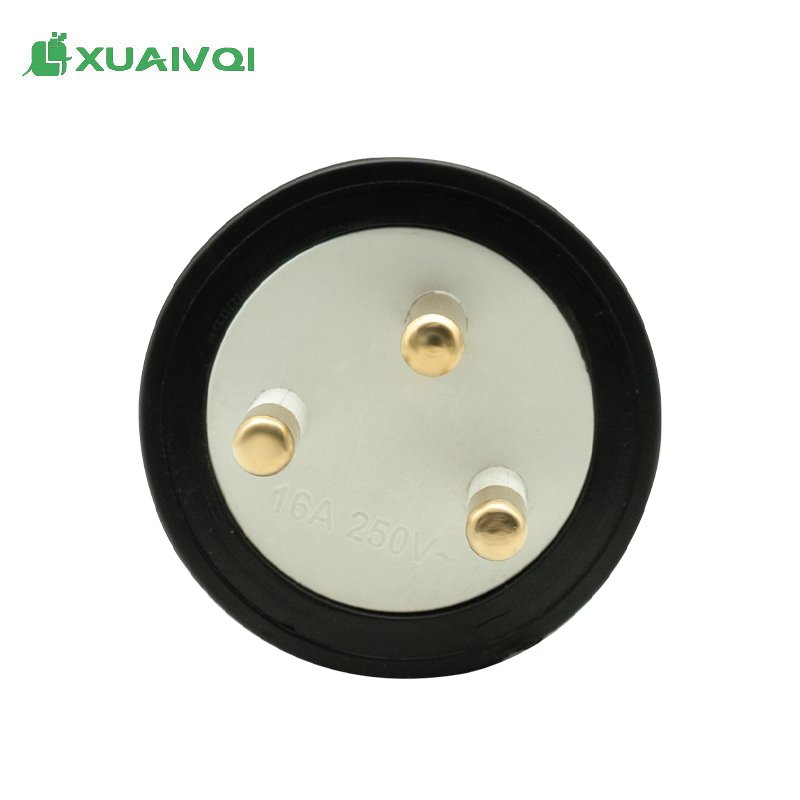 Popular Mini Universal Adaptor Plug 3 Pin 16A Black Power Plug for Thailand Market