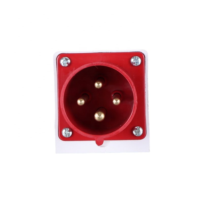 400V Appliance Inlet Plug 32A 4 Pin Wall Fixed Industrial Plug