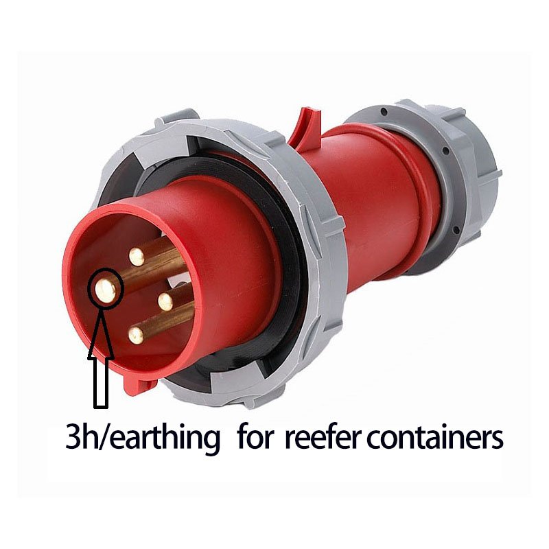 IEC IP67 Plug and interlocking socket 4 pin 400-450V 32A 3h Industrial Plug waterproof Socket Mould for Reefer Container