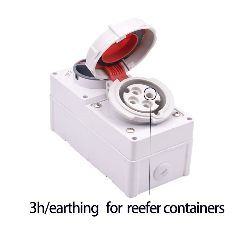 IEC IP67 Plug and interlocking socket 4 pin 400-450V 32A 3h Industrial Plug waterproof Socket Mould for Reefer Container