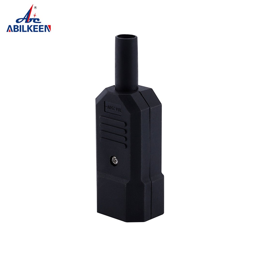 Factory sale 16A 250V IEC Straight Cable Plug Connector Female Male Plug Power Connector 3 Pin AC Socket