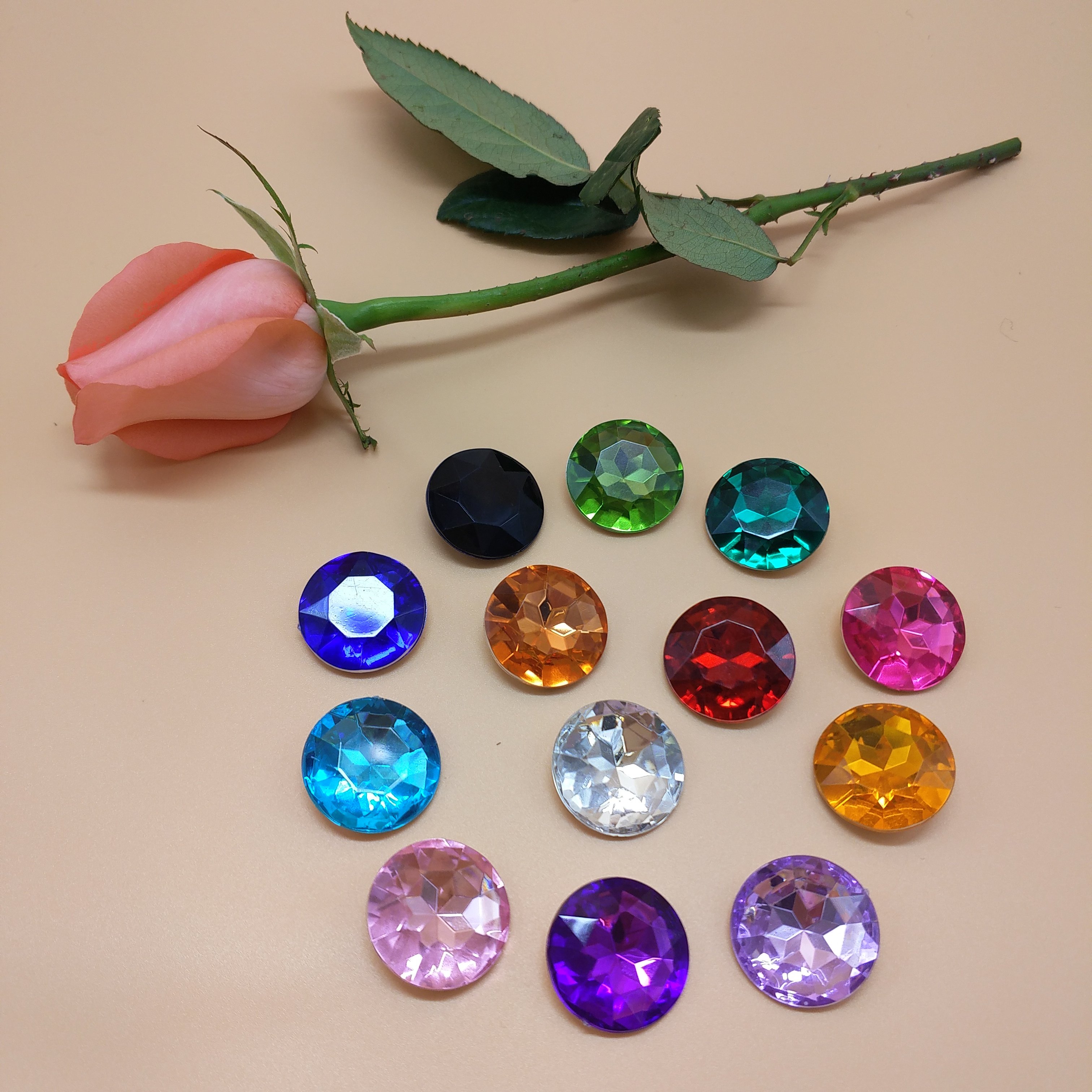 Crystal Gems Jewel Decoration Round Heart Shape Gemstone Gems for Silicone Metal Anal Butt Plug