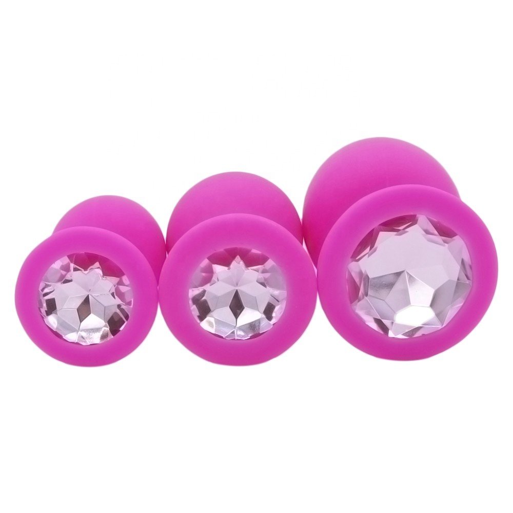 Crystal Gems Jewel Decoration Round Heart Shape Gemstone Gems for Silicone Metal Anal Butt Plug