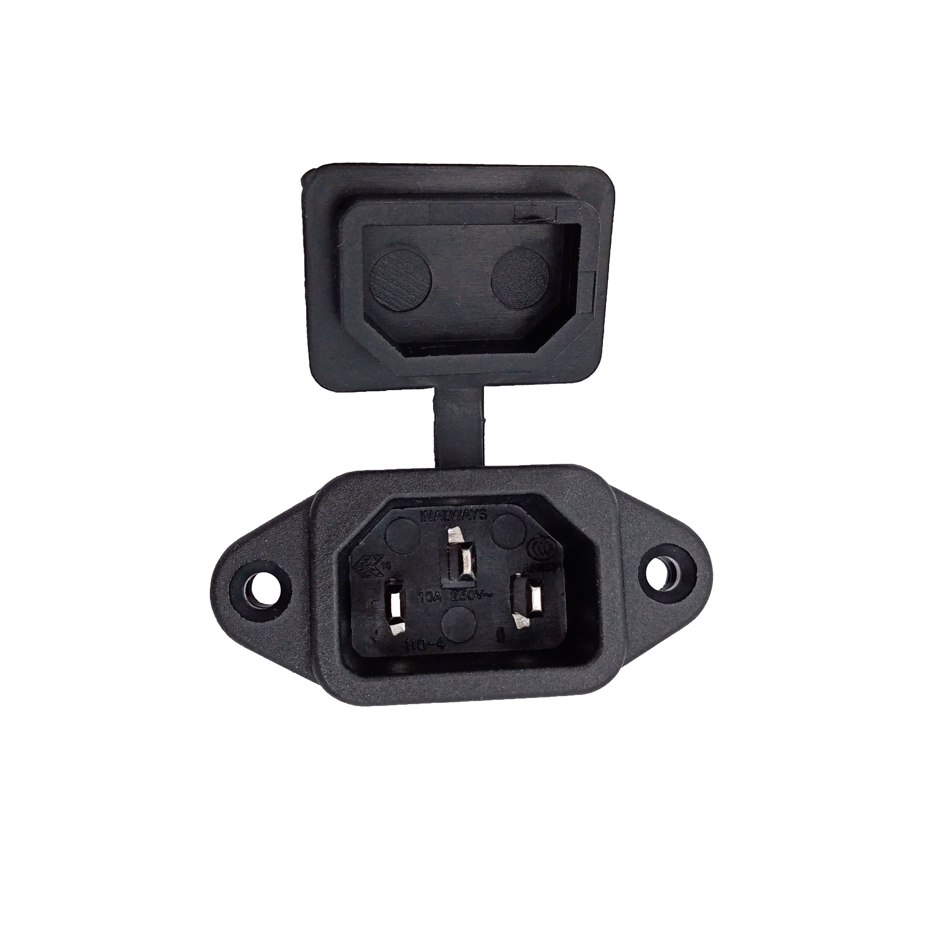 Waterproof Cover 3 Pin Iec320 C14 Inlet Module Plug 15a Male Power Socket 10a 250v For Electric Sockets