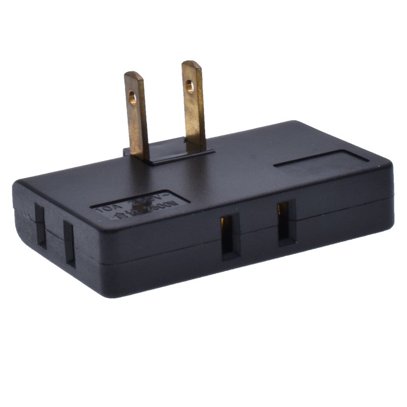 Wholesale Rotatable Socket Converter One In Three 180 Degree Extension Plug Multi plug Portable slim socket converter
