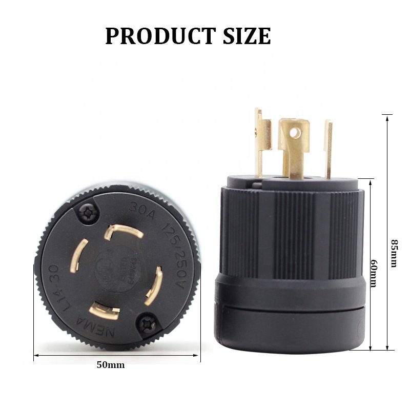 L14-30P 30 Amp Twist Lock Plug Adapter Male locking anal Plug nema locking plug for generator