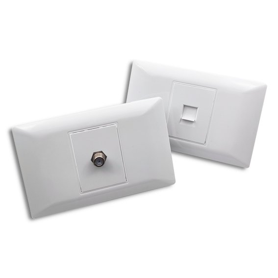 US Electrical Power Supply Socket 1 Gang Satellite Outlet Plug Wall Satellite TV socket