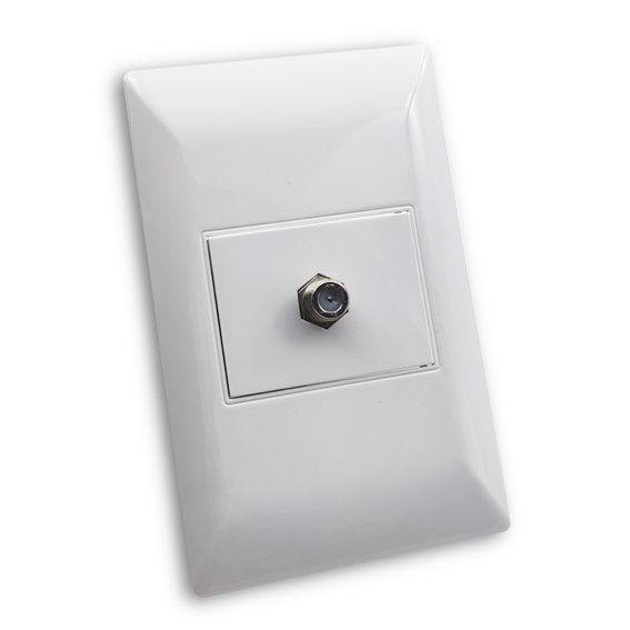 US Electrical Power Supply Socket 1 Gang Satellite Outlet Plug Wall Satellite TV socket