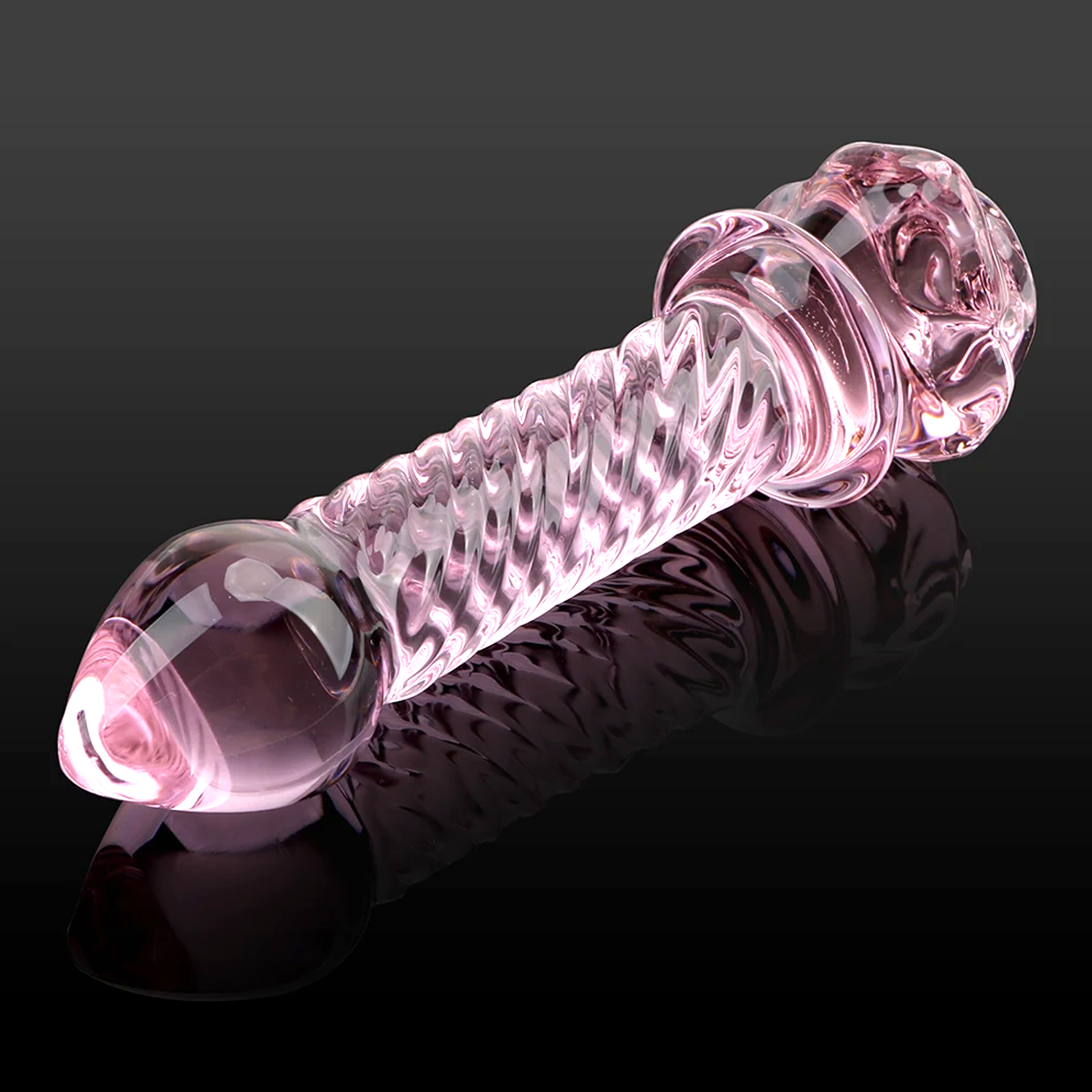 Heisenberg Rose Flower Penis Dildo Wholesale Anal Sex Toys Glass Anal Beads Crystal Butt Anal Plug For Women Men Rose Butt Plug