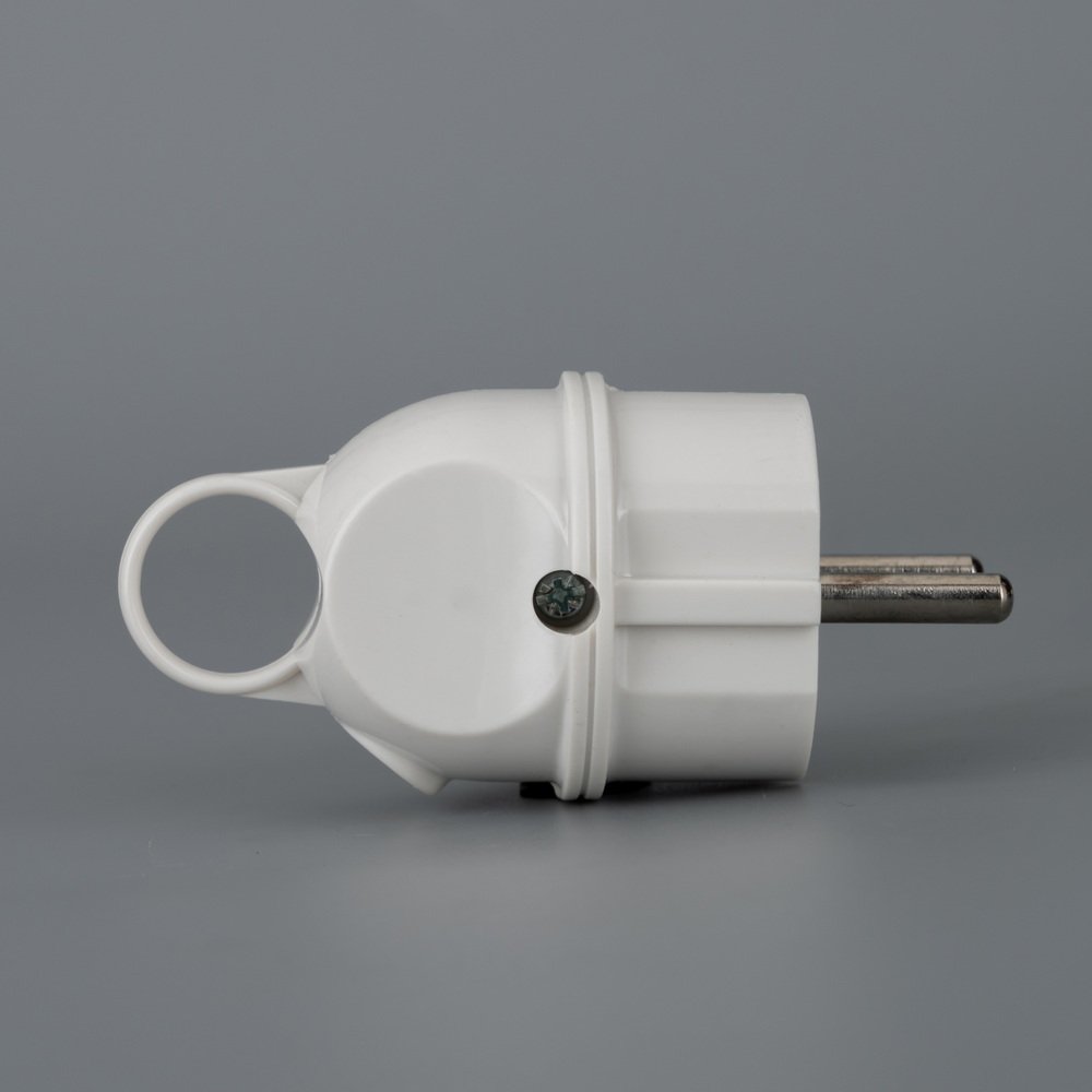 power plug grounded 220V 10A 16A German standard plug with ring for easy pull out