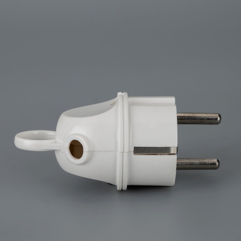 power plug grounded 220V 10A 16A German standard plug with ring for easy pull out