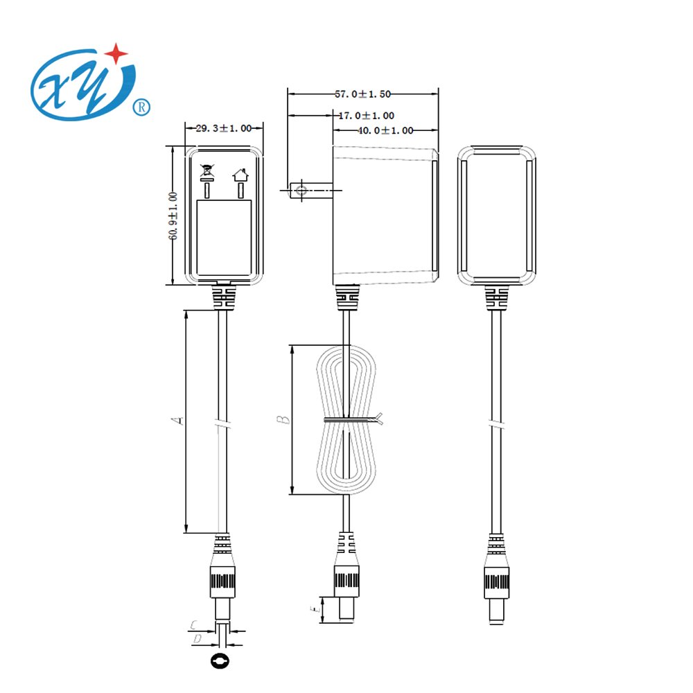 Factory direct sales Power Supply 12V 2 Amp US EU Plug-in 24V DC 1A 1.5A Adapter For LED Strips CCTV Cameras