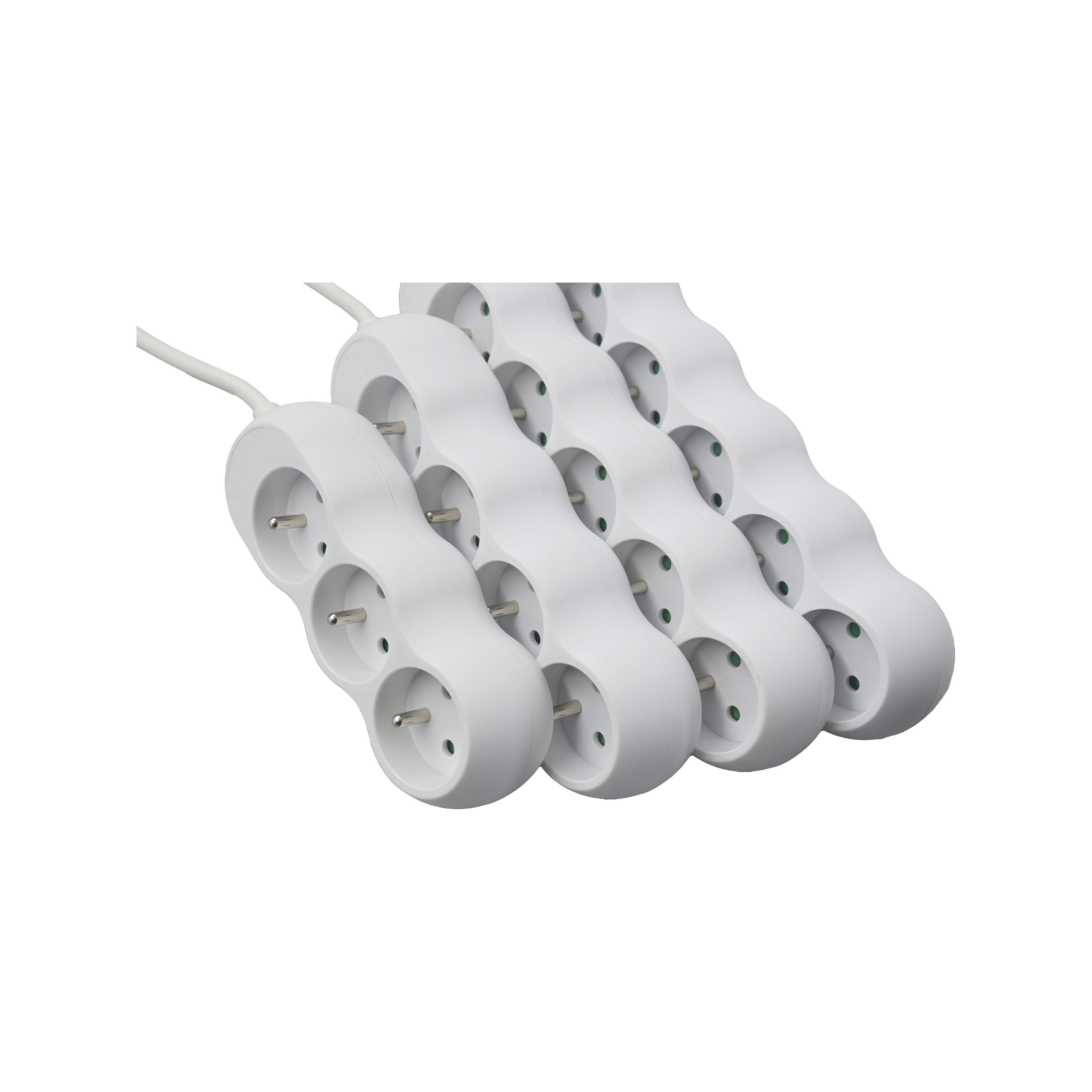E-SUN 2024 New Design 16A Plugs And Sockets Electrical Sockets And Switches EU Plugs Power Strip Extension Socket