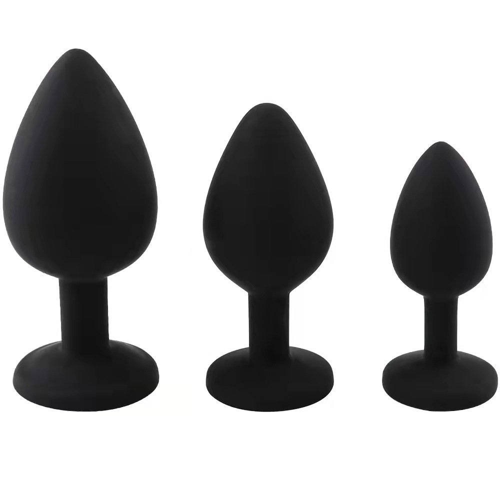 Hot Selling Anal Sex Toy Silicone Anal Plug Butt Plug With Jewel