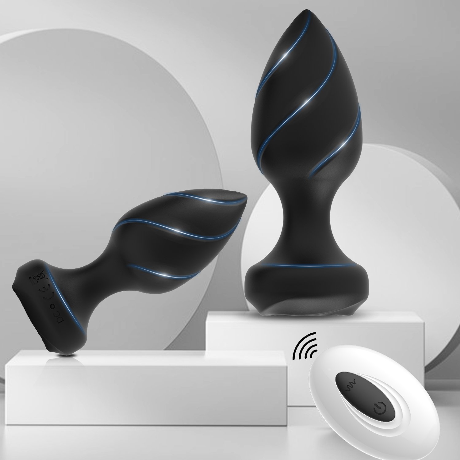 SANICA NEW remote control Anal plug Butt Plug rose shape vibrating anal massage stimulator Sex Toy For Women