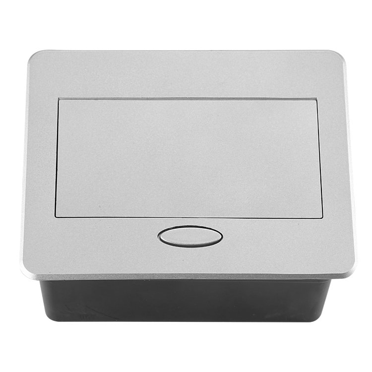Universal Plug Waterproof Electrical Hidden Multifunction Black Pop Up Tabletop Socket With Rj45 Data Ports