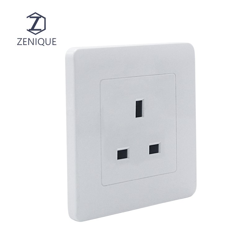 High Quality UK Standard 86*86 MM Power Outlet Electrical Accessories Wall Socket