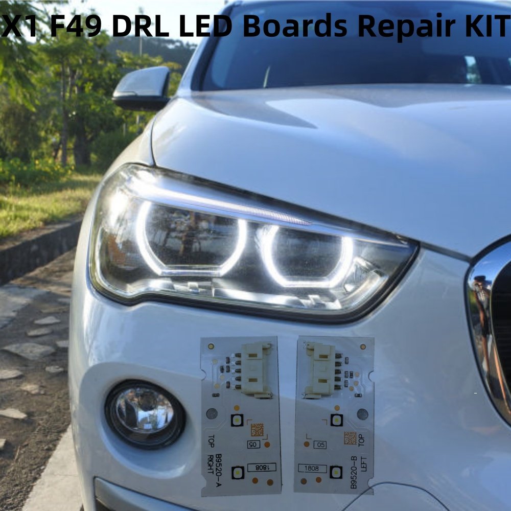 NEW DRL LED Boards 63117428791 63117428792 For BMW X1 F48 LED Headlight Daytime Running Lights Chips