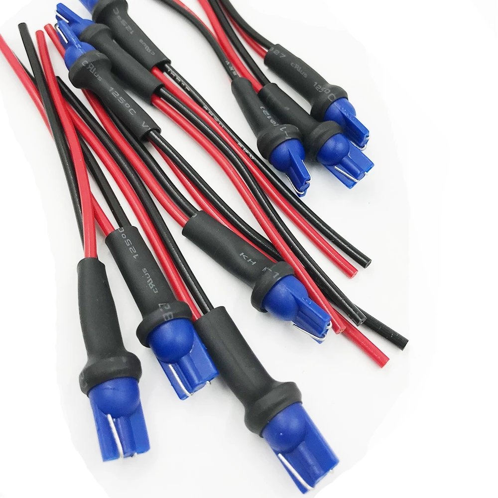 T10 Socket Holders Base T10 w5w Car Headlight Assembly Male Socket Plug Adapter Extended Wire Connector r30 Car Lamp Cable