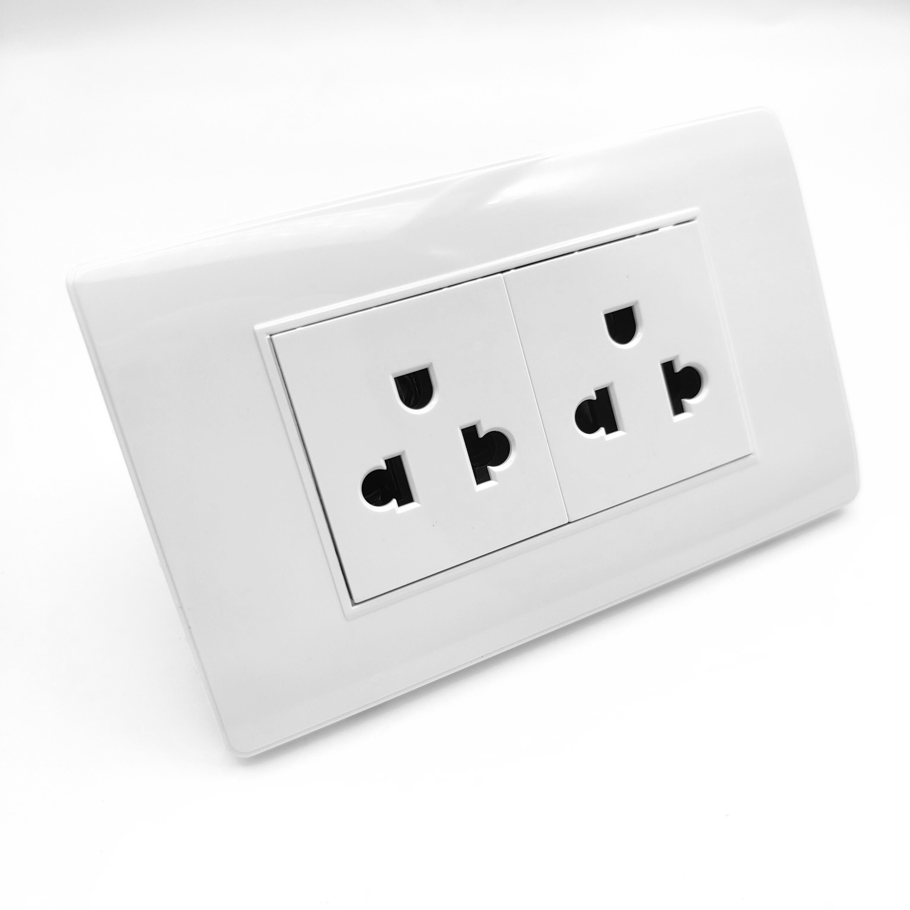 110V-250V 118 Type 6 Pin US Multifunction Wall Socket PC Panel Electrical Power Plug Socket