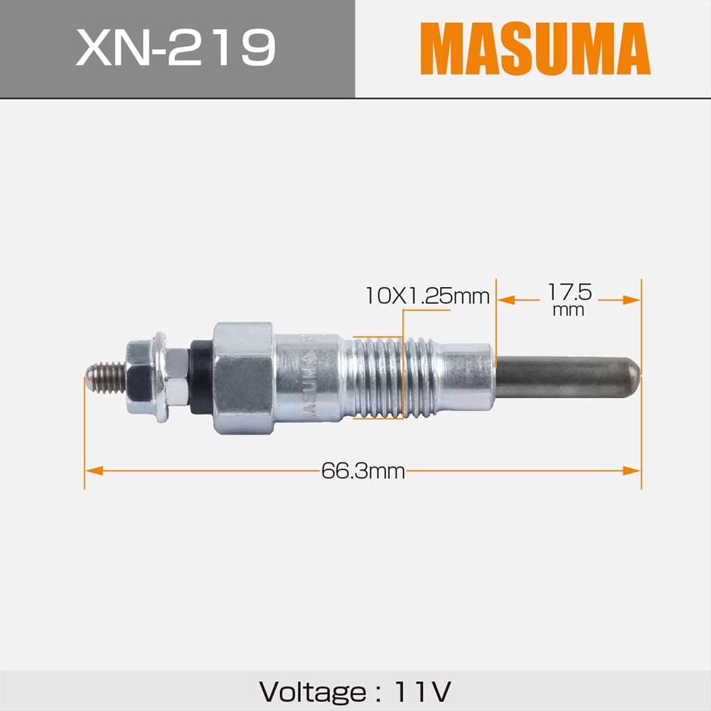 XN-219 MASUMA High Quality Diesel Engine spare Parts Glow Plug Price 11065-10G00 in stock for Lexus Toyota